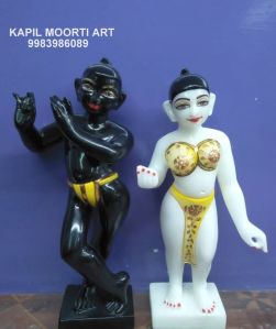Marble Iskcon Radha Krishna Moorti