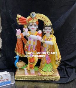 Marble Jugal Jodi Radha Krishna Moorti