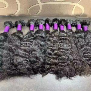 Black Curly Unprocessed Human Hair Extensions