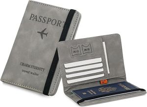 Premium PU Leather Passport Holder Cover