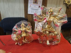 Brass plain durga statue