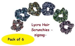 lycra hair scrunchies