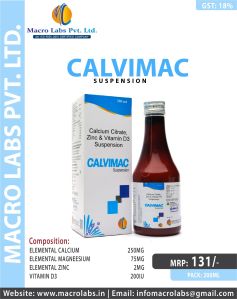CALCIUM CITRATE MAGNESIUM VIT D3 ZINC SYRUP