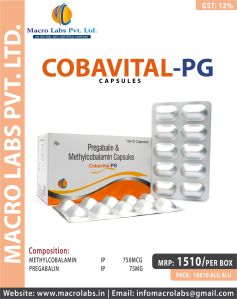 METHYLCOBALAMIN 750MCG & PREGABALIN 75MG CAPSULE