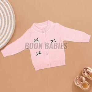 Baby Girl Delightful Bow Embellished Cardigan