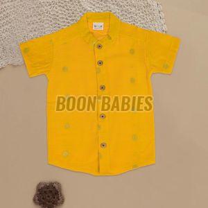 Boys Bright Yellow Resham Shirt
