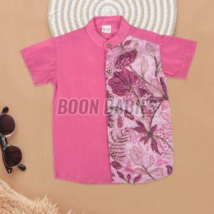 Boys Charming Rosewood Ethnic Shirt