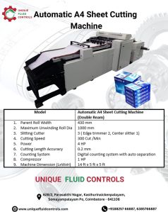 A4 & A3 size sheet cutting machine