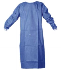 Spunless Wraparound Reinforced Surgical Gown