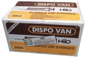21G HMD Dispovan 20ml Syringe with Needle