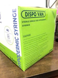 24G Dispovan Syringe 2.5ml With Needle