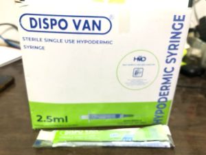 24G Dispovan Syringe 2.5ml With Needle
