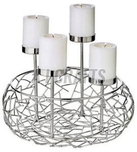 Bronze Finish Candle Holder