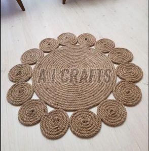 Natural Handwoven Jute Rug Mat