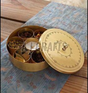 Pure Brass Spice Storage Box