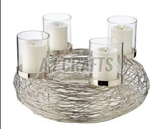 Bronze Finish Candle Holder
