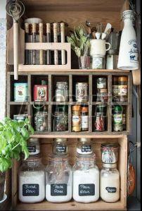 Wooden Farmhouse Spice Rack