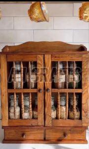 Wooden Farmhouse Spice Rack
