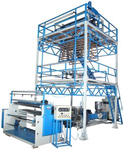 Wide Width Blown Film Extrusion Machine