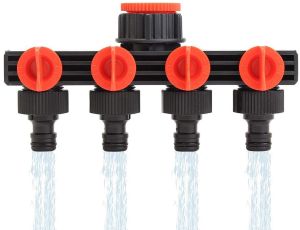 4 Way Water Tap Connector