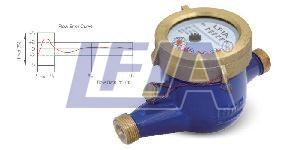 Multi Jet Vane Wheel Type Dry Dial Brass Body Water Meter