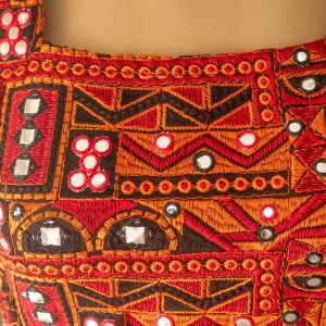 Red Banjara Boho Crop Tops