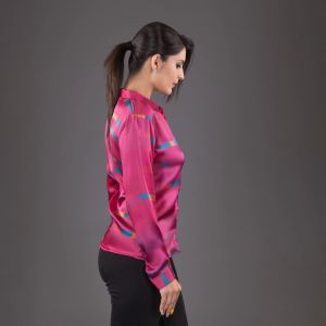 Printed Viscose Silk Button Down Shirts