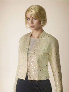Shot White Embroidered Mirror Work Jacket