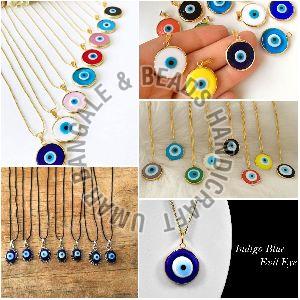 Round Evil Eye Pendant