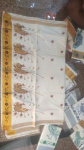 Kerala Embroidery Saree