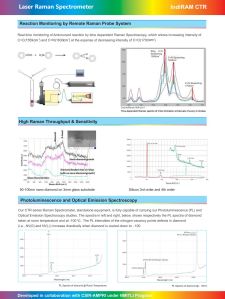 CTR 300 Raman Spectrometer System
