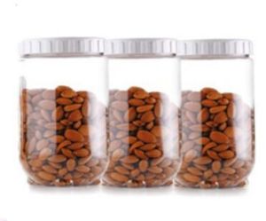 Round Inter Lock Jar Set of 3 Pcs