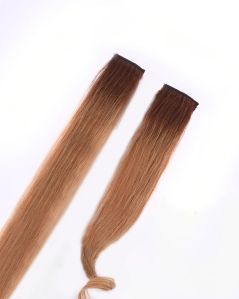 18 Inch Straight Hair Extensions Highlighter Streaks