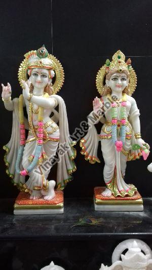 Marble Radha Krishna Moorti