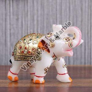 Marble Elephant Statue