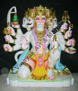 Marble Panchmukhi Hanuman Ji Statue