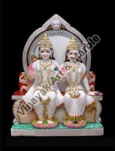 Marble Ram Sita Statue