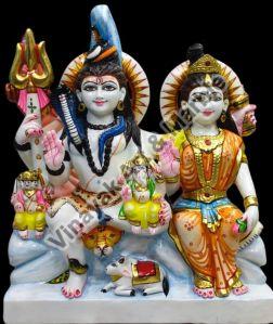 Marble Shiva Parivar Statue