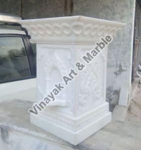 Marble Tulsi Pot