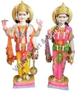 Marble Vishnu Laxmi Statue