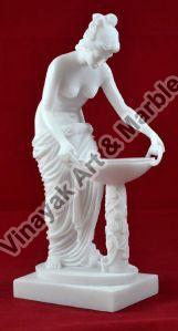 Marble Woman Statue Fountain