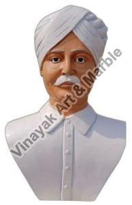 White Marble Lala Lajpat Rai Statue