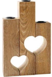 Pine Wood Wooden Candle Holder