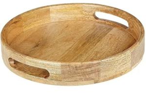 Wood Round Tray