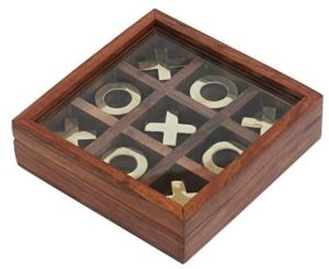 Wood Tic Tac Toe Game