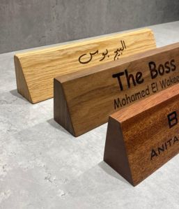 Wooden Name Plates