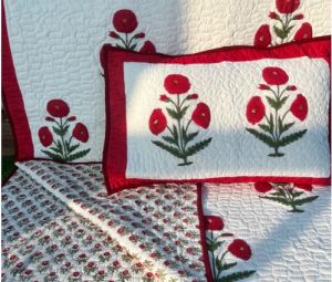 Hand Block Print Linen Bed Sheets