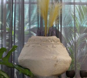 Round Paper Mache Pot For Decoration