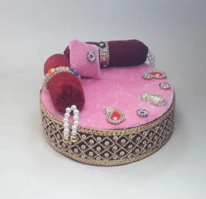 Round Puja Bed