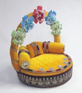 Floral Puja Bed